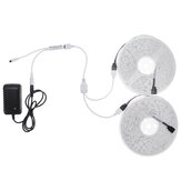 5M/10M 5050SMD RGB Waterproof/Non-waterproof LED Strip Light+Remote Control+UK Power Adapter DC12V