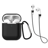 Bakeey Silicone Protective Case Set Wireless Earphone Anti-lost Rope Earphone Sleeve for Apple Airpods 2nd Generation