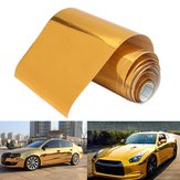 Película de envoltura de vinilo dorado para automóviles, 10cm x 150cm, pegatina adhesiva, sin burbujas de aire