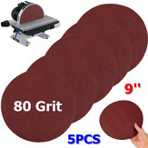 5pcs 9 Inch 80 Grit Aluminum Oxide Sanding Polishing Disc Abrasive Tool