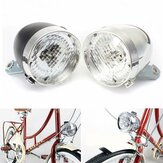 XANES Faro Delantero LED para Bicicleta Impermeable Vintage Retro Ciclismo Luz Delantera Eléctrica para Motor