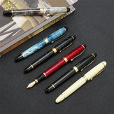Jinhao X450 0.7mm 金属万年筆 豪華なゴールデンクリップ スムーズな筆記具 オフィス 学校用品