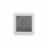 Termômetro digital inteligente Tuya Bluetooth com tela LCD, sensor de temperatura e umidade, medidor de umidade com controle remoto via aplicativo