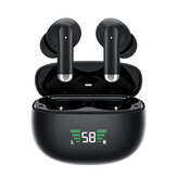 BlitzWolf® BW-ANC6 TWS Bluetooth V5.2 Fone de ouvido Active Redução de ruído Display de energia LED Fones de ouvido sem fio com microfone duplo ENC de baixa latência