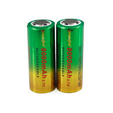 SKYWOLFEYE 4 Pcs 26650 Battery 3.7V Flashlight Power Camping Hunting Portable Battery