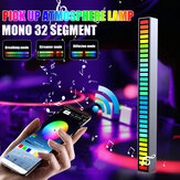 RGB LED Streifenlicht sprachaktiviert mit Rhythmuslicht-Abholmodus für Zuhause, Party-App, Auto-Atmosphärenlampe