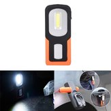 Tragbare magnetische COB-LED-Arbeitsleuchte mit 5W, faltbar, per USB aufladbar, mit Haken zum Aufhängen, ideal für Zelten und Camping