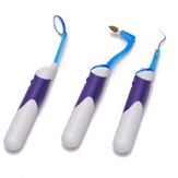 LED طقم أدوات الأسنان مرآة الفم وممحاة البقع ومزيل البلاك للعناية بالأسنان