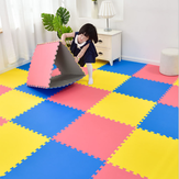 10 tappetini in schiuma per bambini, tappetini morbidi antiscivolo per la decorazione della stanza dei bambini, tappetini da gioco