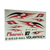 VolantexRC Phoenix V2 759-2 2000mm Wingspan RC Airplane Spare Part Decals 1 Piece