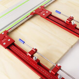 Sistema di guida parallela in lega di alluminio per tagli ripetitivi per binari di sega a coda di rondine adattabile per attrezzi per la lavorazione del legno Festool