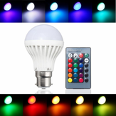 B22 3W RGB 16 Αλλαγή χρώματος LED Spot Light Lamp Λάμπα τηλεχειριστήριο AC85-265V