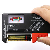 Testador de baterias BT-168 para baterias AA / AAA / C / D / 9V / 1.5V. Medidor universal de células de botão de bateria com indicação codificada por cores