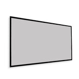 120-Inch Full HD Thinyou 3D Projector Screen 16:9 Throw Ratio Simple Grey Plastic Fabric Fiber Portable Curtain HD for Movie Home Theater Indoor Outdoor