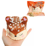Eric Chocolate Deer Fawn Cake Squishy 10CM Slow Rising Soft Collezione Gift Decor Toy Confezione originale