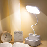 Multifunkční LED stolní lampa Oči přátelské Dormitory stolní čtení Studijní tužka držák stolní lampa