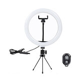 10 inch LED Ring Light 3 Modes 10 Brightness Adjustable bluetooth Selfie Ring Light Photography Beauty Light for Youtube Live Streaming