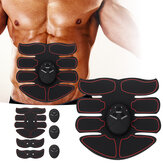 6-Modes Abdominal Muscle Stimulator Set ABS EMS Trainer Body Fitness USB Rechargeable Body Shaping Equipment