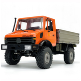 LDRC 1201 1/12 2.4G 4WD RC Car Unimog with Differential Lock Two Speed Metal Transmission Gearbox LED Light Military Climbing Truck Full Proportional Vehicles Models Toys