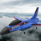 KEERPU A681 240 мм Размах крыльев 2,4 ГГц 2CH Автоматическое сбалансирование EPP RC Самолет Warbird Glider RTF С светодиодной полосой освещения