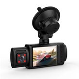 Gravador de condução de carro 1080P Frontal e traseiro com ângulo de visão de 170° Auto Dash Cam WIFI Gravação de vídeo de 2 polegadas DVR Câmera