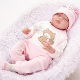 22 "életszerű újszülött szilikon vinil újjászületett lány babababa, kézzel készített újjászületett babák