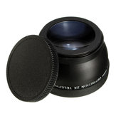 58mm 2x Büyütme Telefoto Lens, Canon için Eos Nikon Pentax DSLR Kamera