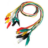 DANIU 30pcs 50cm Doble-ended Clip Cable Pinza de cocodrilo Testing Probe Lead Wire