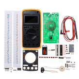 9205A Kit de aprendizaje digital Multímetro AC / DC Voltage Resistance Capacitor Diodo Tester Students DIY Electronic Production Training Kit