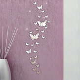 Honana DX-Y5 30PCS Combinaison de papillons autocollants muraux miroir 3D décoration maison bricolage décoration chambre