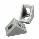 Conjunto de esquina de ángulo recto de aluminio Suleve™ AJ20 de 20x20 mm para accesorios de muebles, 10 piezas