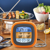Termometro per alimenti a doppia ago e touchscreen TS-6601-2 per cucina, cottura, carne e barbecue