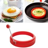 Foremka do omletu w kształcie okrągłym z silikonu, nieprzywierająca foremka do smażenia jajek, pierścienie do kształtowania naleśników