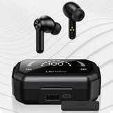 Lenovo LP3 Pro TWS bluetooth 5.0 Earbuds Dual Drivers HiFi Stereo 1200mAh LED Power Display Noise Canceling Mic Sports Earphone Wireless Headphone