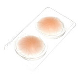 2 Round Skin Adhesive Squishies Squishy Herbruikbare Silicone Tepeldeksel Bra Pad