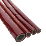 Mangas de fibra de vidro ignífugas de 8/10/12/20 mm, comprimento de 50 cm, protetor térmico contra incêndios para mangueira de silicone