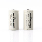 2Pcs RadioMaster 3.7V 900mAh 18350 Wiederaufladbares Lithium Batterie Pack für Zorro Funksender