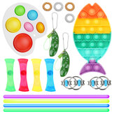 Set di giocattoli decompessione, giocattoli anti-stress colorati per ragazzi / adulti, preferiti alle feste