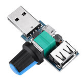 USB Ventilatorsnelheidsregelaar voor het verminderen van lawaai, meervoudige instelling, bestuursmodule, DC 4-12V