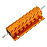 5pcs RX24 100W 10R 10RJ Metal Aluminum Case High Power Resistor Golden Metal Shell Case Heatsink Resistance Resistor