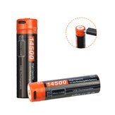 Nicron NRB-L750 750mAh/3.7V USB Rechargeable 14500 Protected Li-ion Battery with LED Indicator