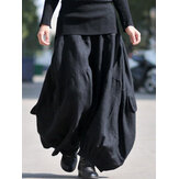 Frauen Harem Casual Loose Baggy Laterne Hosen in Größen S-3XL