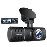 J06 Autodashboardcamera 3 Kanaals HD 1080P 3Lens Binnenin Voertuig Dash Cam Drieweg Camera DVR Recorder Video Registrator Dashcam Camcorder