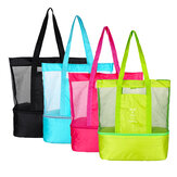 Διπλή στρώση μονωτική τσάντα Picnic Lunch Box Tote Thermal Storage Beach Pouch Lunch Bag