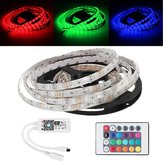 5M 5050 Waterproof RGB LED Strip Light+WiFi Controller Works With Alexa+24Keys Remote Control DC12V  Christmas Decorations Clearance Christmas Lights