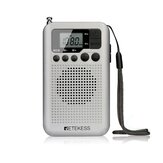Tragbares Radio Retekes TR106 Mini Radio FM AM mit LCD-Display, digitalem Tuner, Kopfhörerausgang, Unterstützung für Uhr