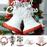Decoração de Festa de Natal em Casa, Árvore Branca Pintada à Mão, Enfeite de Porta Pendurado, Presente para Crianças