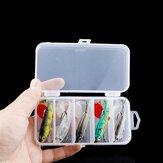 ZANLURE T Tail Fishing Lures Kit 3D Fish Eye Double Hook Design Fishing Lures Baits Tackle Set for Fishing