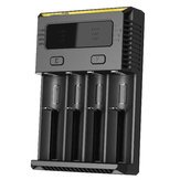 Nitecore NUEVO I4 inteligente inteligente Li-ion / IMR / LiFePO4 Batería Batería Cargador para casi todos los tipos Batería
