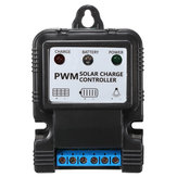 2PCS 6V/12V 5A/10A Солнечный контроллер PWM Зарядный регулятор с интеллектуальным светодиодным индикатором